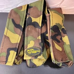 Vintage Extreme Rage OS Paintball Pod Pouch Camo Excellent 3-Pod Belt Carrier